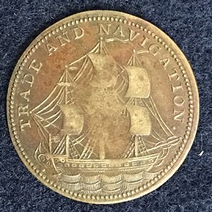 Nova Scotia 1820 Trade and Navigation half penny