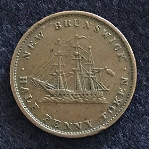 1843 New Brunswick Token