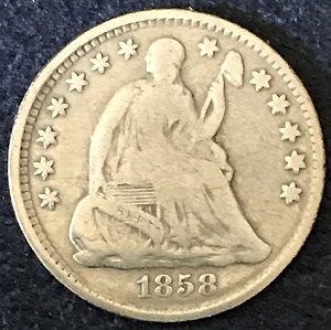 USA half dime 1858