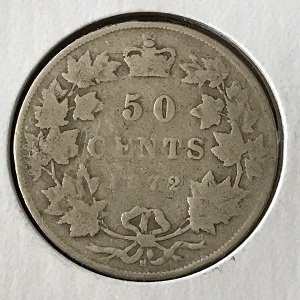 1872H 50 Cents Canada