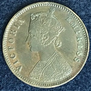 india 1879 1/4 anna