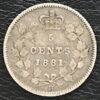 1881H 5 cents