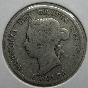 1900 quarter Canada silver coin