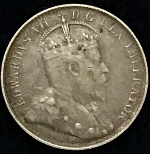 1902 Small H 5 Cents Canada