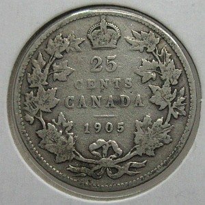 1905 Canada 25 cents