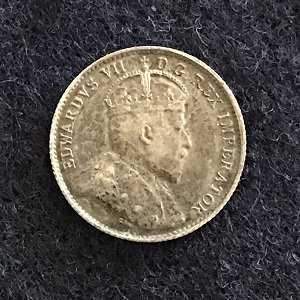 Canada 1909 5 cent silver