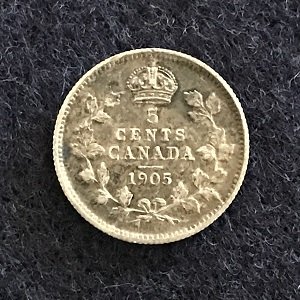 1905 5 cents Canada