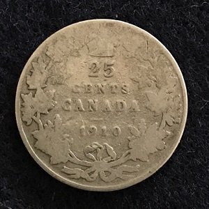 1910 25 Cents Canada