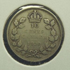 1920 10 cents canada