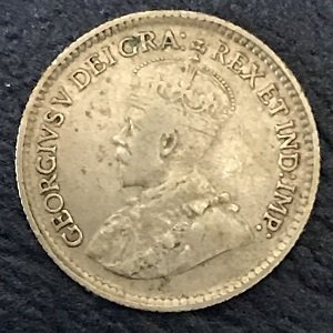 1920 Canadian 5 Cents