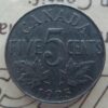 1925 Canada 5 Cents ICCS