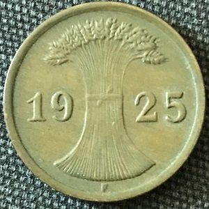 1925 german 2 reichspfennig