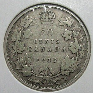 1932 50 cents Canada