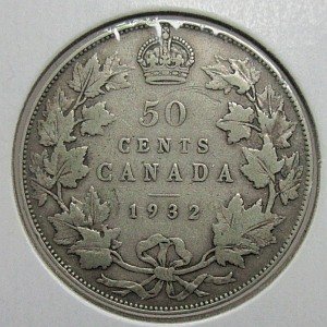 1932 50 cents Canada