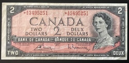 1954 $2 replacement banknote