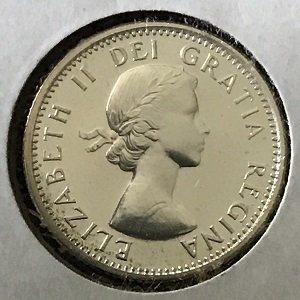 1962 Canadian dime