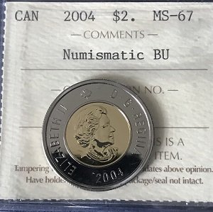 2004 Canada $2 Certified MS67