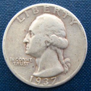 1937 25 cents USA