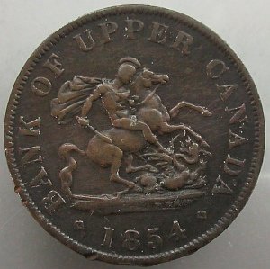 Upper Canada half penny