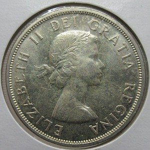 1959 silver $1 Canada