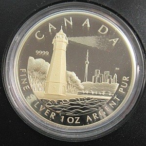 Toronto Island Lighthouse $20 RCM coin