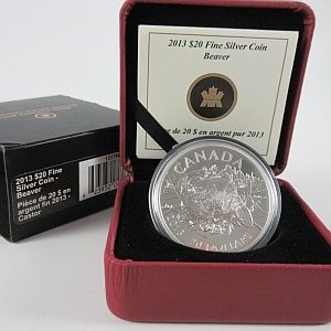 2013 $20 Beaver RCM coin