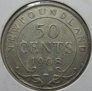 1908 Newfoundland 50 Cents